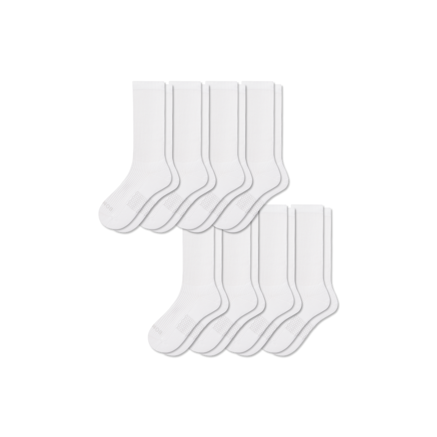 Women's Modern Rib Calf Sock 8-Pack - Steady Crew Cushion