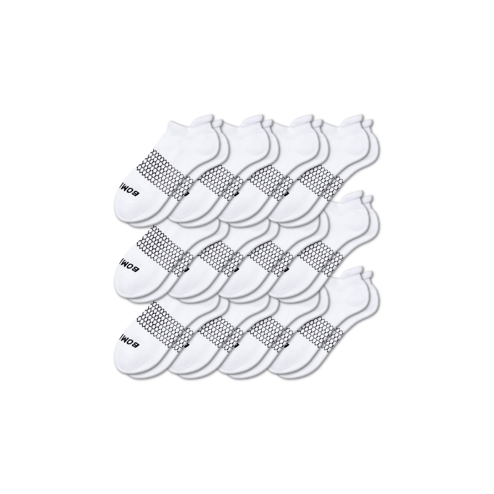 Solids Ankle Sock 12-Pack - White L