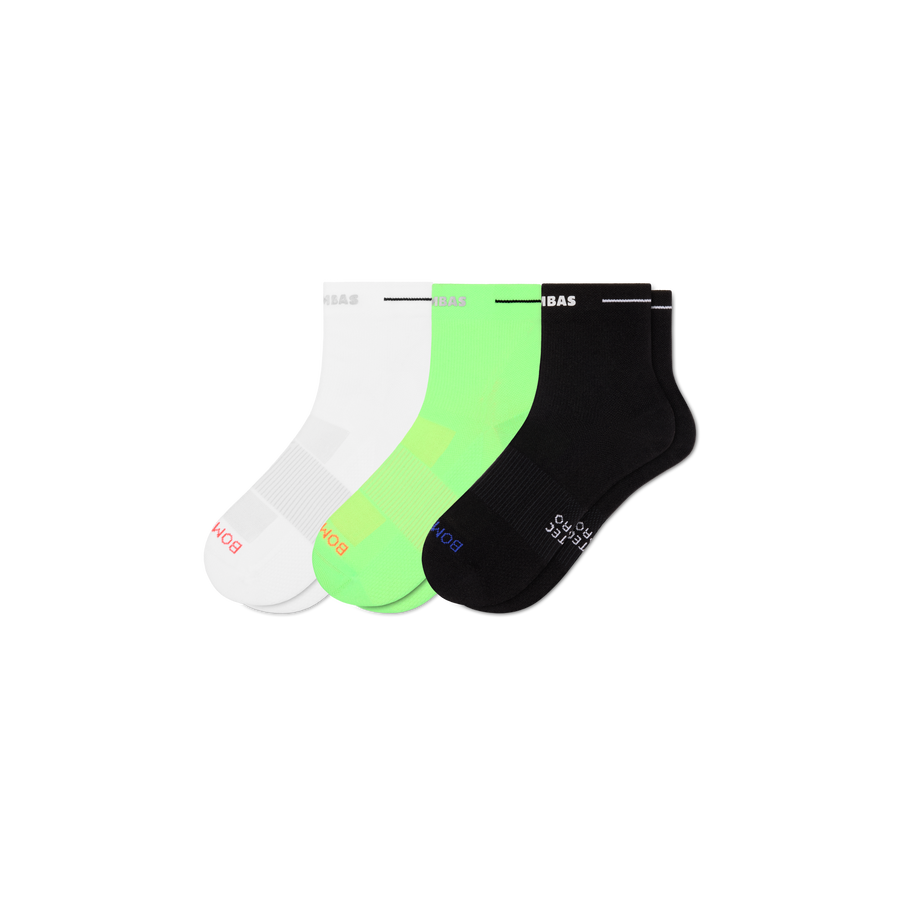 Men's RunPro Quarter Sock 3-Pack - Cozy No Show Cushion