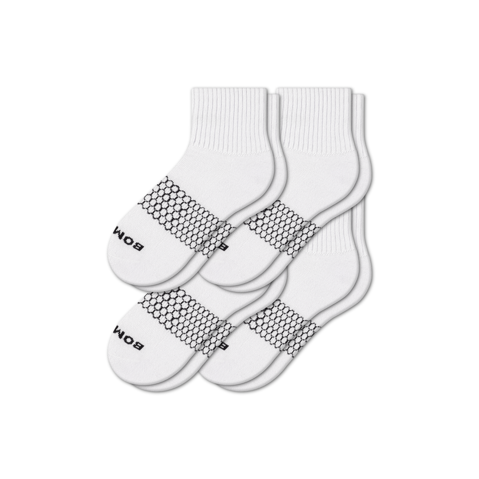 Quarter Socks 4-Pack White